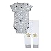 Skip Hop Baby Girls' Star-Struck Side, Snap Bodysuit and Pant Set