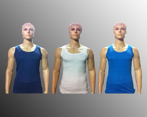2 Pack Thermal Underwear Sleevless Vest, Various Colours & Sizes
