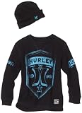 Hurley Boys 8-20 3rd In B-Way Long-Sleeve T-Shirt, Black, X-Large
