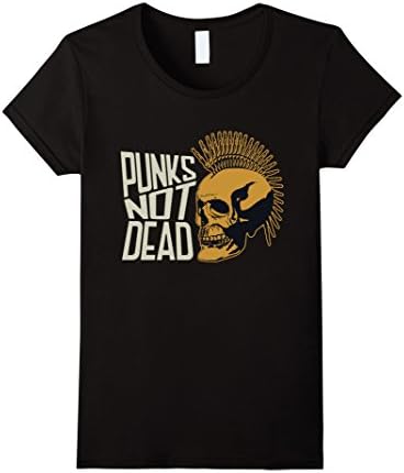 Women's Punk is not Dead T-Shirt Small Black