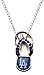 MLB Los Angeles Dodgers Crystal Flip Flop Necklace