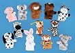 12 PC Animal Finger Puppets