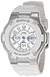 Casio Baby G White Resin Digital Analog Ladies Watch BGA110-7BCR