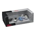 Schuco 452594900 - Set VW III, Ma�stab 1:87, Set mit 4 Modellen: VW K�fer blau, VW Karmann Ghia Coupe schwarz, VW T1 Samba hellblau-wei�, VW K�fer Cabrio silber