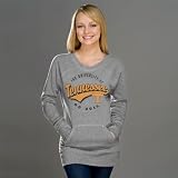 Tennessee Volunteers Heather Grey Women's Swept Up Scoop Neck Sweatshirt