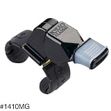 Fox 40 Black Fingergrip Whistle W/Mouthgrip