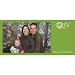 Mara-Mi Laser Cut PhotoCard, 9.5 x 4.5 Inches, Green Poinsettia, 100 cards/envelopes (36565)