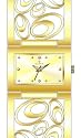 Clyda - CLD0365PTPW - Montre Femme - Quartz Analogique - Bracelet Acier Jaune - Fond Argent - Pierres Synthétique