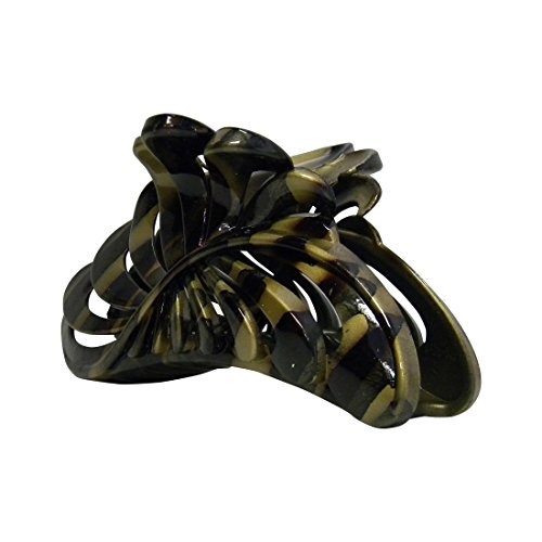 5 inch Large Jaw Clip Hair Claw with leaf design (Motique Accessories)