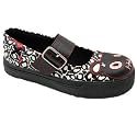Tuk Shoes - Teddy Weiß Leopard Mary Jane Sneakers