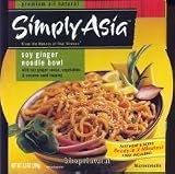 Noodle Bowl, Soy Ginger w/Soy Ginger Sauce, Vegetables & Sesame Seed Topping, Heat & Serve, 8.5 oz.