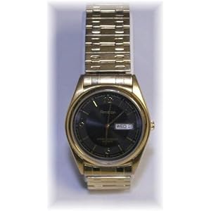 Mens Dress Armitron Gold w/ Black Dial Watch~Day & Date 419F6Z3J91L. SL500 AA300 Mens Dress Armitron Gold w/ Black Dial Watch~Day & Date