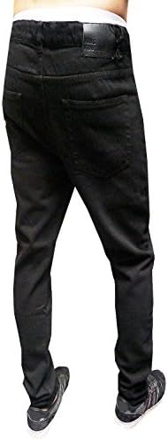 King Kouture Mens Slim Fit Jeans - Size - 30 Regular - Black