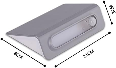 Intelligent Smart Motion Sensor Light, Battery Powered Security Motion Sensor Light Wall light for Cabinets, Kids Room, Closet, Book shef, Corridor, Dark corner, Wardrobe,Aisle, Stairs (Grey)