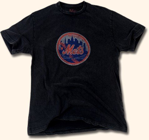 New York Mets Brass Tacks Logo T-Shirt By Red Jacket Size L