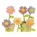 Plush Asst Gingham Flowers 18