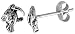 Tiny Sterling Silver Parrot Stud Earrings