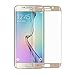 S6 Edge Screen Protector, Emarket 3D Full Cover Tempered Glass Explosion Proof Screen Protector Film For Samsung Galaxy S6 Edge G9250 Gold Color