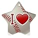 Star Ornament (2-Sided) of I Love Baseball (Astros, Twins, Dodgers, Yankees, Brewers, Oakland Athletics, Mets, Mariners, Phillies, Rays, Pirates, Rangers, Padres, Blue Jays, Giants, Cardinals, Nationals)