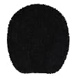 Royale Black Plush Toilet Lid Cover