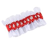 Wisconsin Garter University of Wisconsin Red Garter with W Logo
