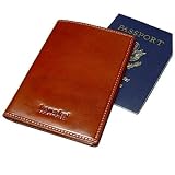 Kena Kai DataSafe Italian Leather Passport Wallet - Brown