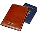  : Kena Kai DataSafe Italian Leather Passport Wallet - Brown