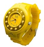 Quad-band Unlocked A-gps Children Positioning Tracking Watch Phone Mp3- Yellow