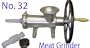 #32 Meat Grinder Vbelt Pulley Sausage Tube & Stuffer