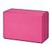 Gaiam Yoga Block - Supportive Latex-Free EVA Foam Soft Non-Slip Surface for Yoga, Pilates, Meditation, Fuchsia