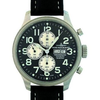 Zeno Pilot Oversized Tri-Compax Classic Chronograph Ref. 8557 TVDD D-SV