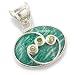 Sterling Silver Amazonite, Peridot, & Chrome Diopside Pendant