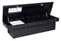 Knaack 127-5  Weather Guard Black Coated Aluminum Single-Lid Saddle Box for Full-Size Pickups with 6-1/2 and 8' Beds