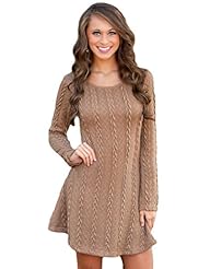 Above the Knee Cotton/Knit Sweater Jumper/Mini Dress 