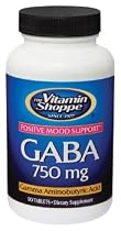 Vitamin Shoppe - Gaba, 750 mg, 90 tablets
