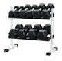 Keys Fitness 150lb. Rubber Hex Dumbbell Set