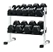 Search : Keys Fitness 150lb. Rubber Hex Dumbbell Set