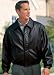 Big Mens Leather Bomber Jacket by Port Authority® (Big & Tall and Regular Sizes)