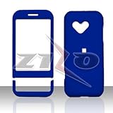 Dark Blue Rubber Feel Snap-On Cover Case Cell Phone Protector for HTC G1 An ....