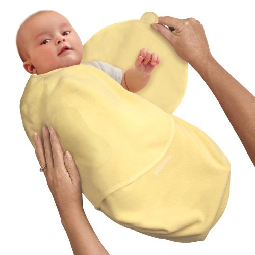 Childrens Toyshop   : Kiddopotamus SwaddleMe Adjustable Infant Wrap 100% Cotton (Preemie - Yellow)