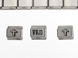 Stainless steel 5pc Italian Charm Christian Theme Bracelet set