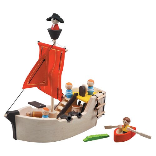 Childrens Toyshop  Toys : Plan Toys Pirate Ship