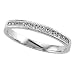 0.20 cts Round Diamond Band With Milgrain - Platinum, 18kt White or Yellow Gold