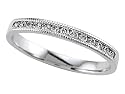 0.20 cttw Round Diamond Anniversary Ring / Band With Milgrain by Karina B(tm) - Platinum