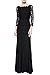 Viwenni Women's Lace 2/3 Sleeves Long Bridesmaid Prom Homecoming Gown Long Dress