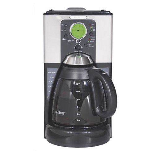 Mr. Coffee 12-Cup Programmable Cone Coffeemaker, Black