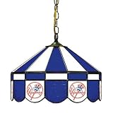 New York Yankees Stained Glass Pub Light Style: Swag