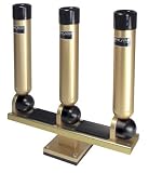 Big Jon Pedestal Mount Triple Multi-Set Rod Holders Gold (RH13432)