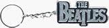 The Beatles - Classic Logo, Black on Silver - Metal Keychain / Keyring / Key Ring / Key Chain