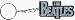 Apparel : The Beatles - Classic Logo, Black on Silver - Metal Keychain / Keyring / Key Ring / Key Chain